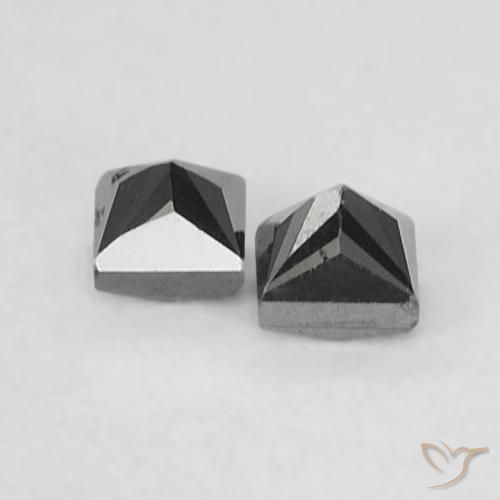 Shop natural 0.14ct Noire Diamant gems, Carré, from Inde at GemSelect. In stock, global shipping!