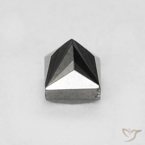 Diamant Noire naturelle Carré, 0.17 ct, Opaque