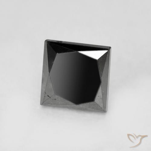 0.27ct Naturel Noire Diamant, Carré, Opaque