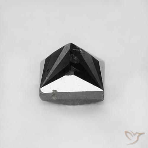 Diamant Noire naturelle Carré, 0.27 ct, Opaque