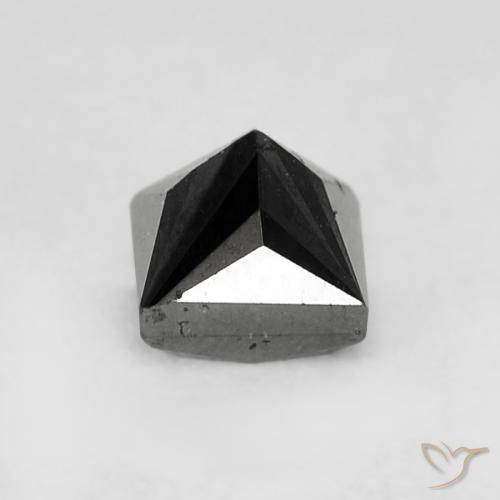 Diamant Noire naturelle Carré, 0.35 ct, Opaque