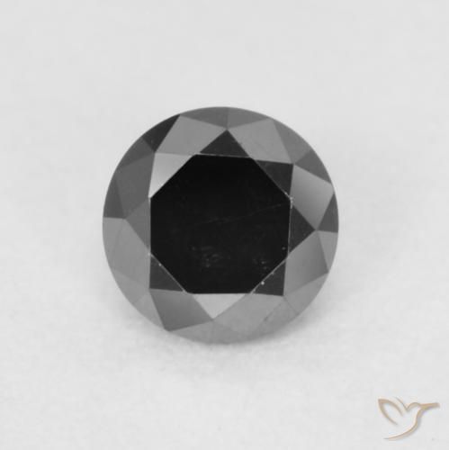 0.20ct Naturel Noire Diamant, Tour, Opaque