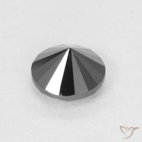 Diamant Noire naturelle Tour, 0.20 ct, Opaque