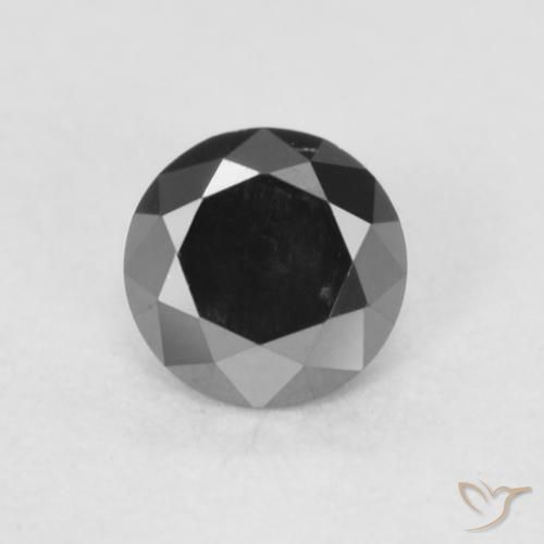 0.20ct Naturel Noire Diamant, Tour, Opaque