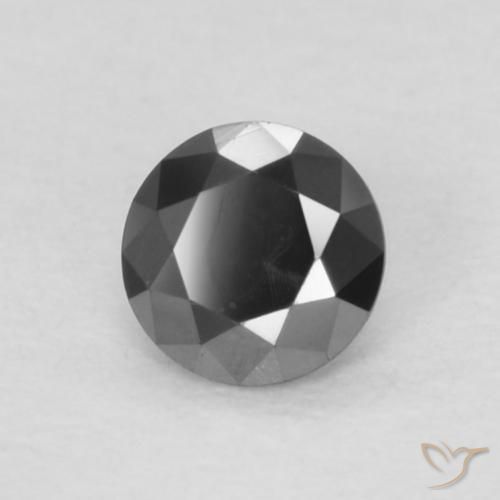 Diamant Noire naturelle Tour, 0.12 ct, Opaque