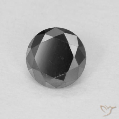 Diamant Noire naturelle Tour, 0.13 ct, Opaque