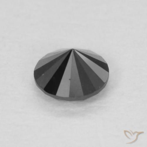 Diamant Noire naturelle Tour, 0.13 ct, Opaque
