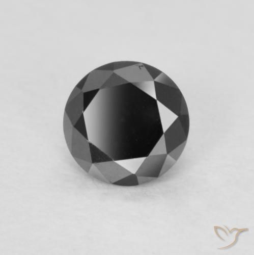 Diamant Noire naturelle Tour, 0.20 ct, Opaque