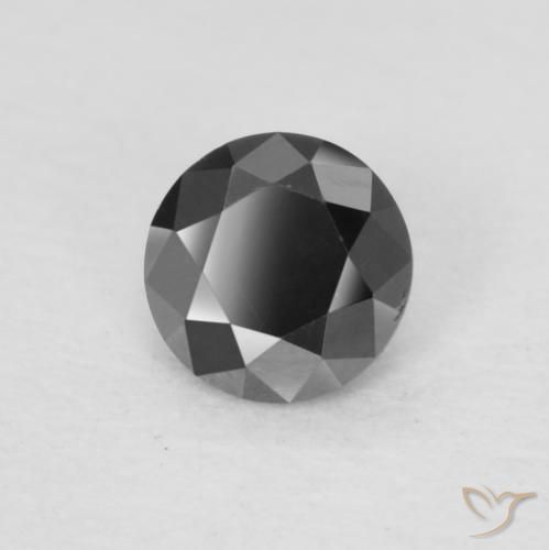 Diamant Noire naturelle Tour, 0.19 ct, Opaque