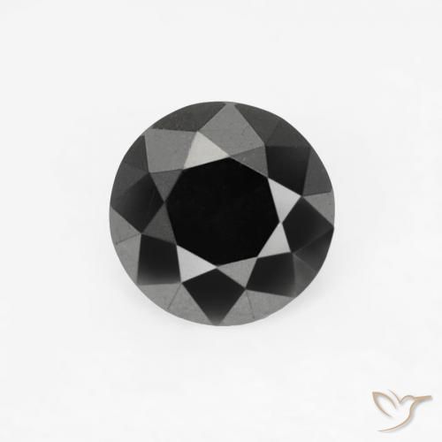 0.20ct Naturel Noire Diamant, Tour, Opaque