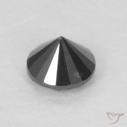 Diamant Noire naturelle Tour, 0.05 ct, Opaque