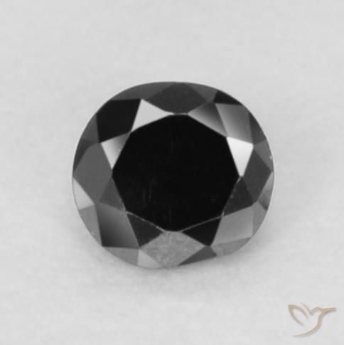 0.05ct Naturel Noire Diamant, Tour, Opaque