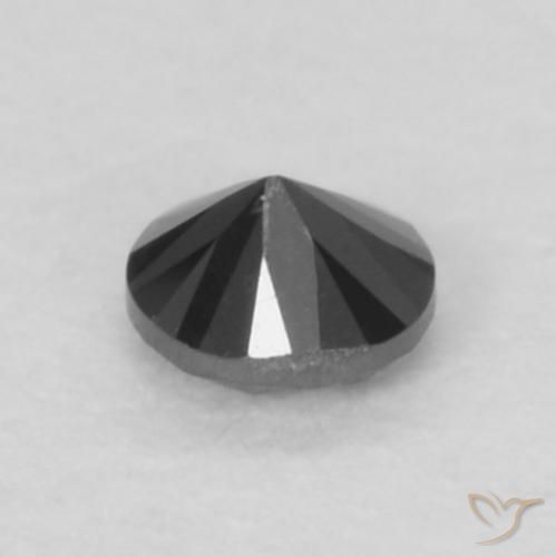 Diamant Noire naturelle Tour, 0.05 ct, Opaque