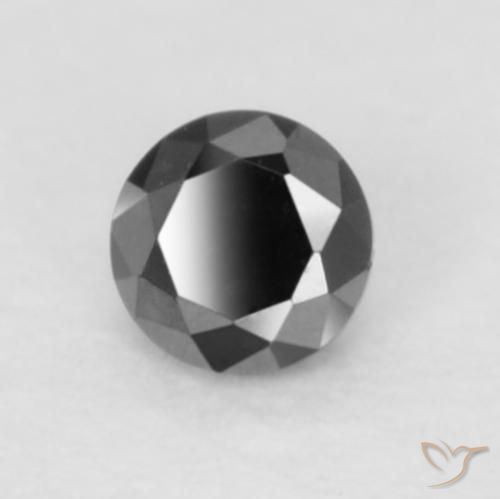 Diamant Noire naturelle Tour, 0.05 ct, Opaque