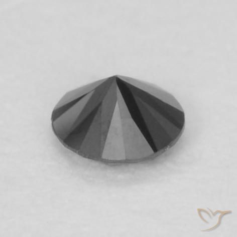 Diamant Noire naturelle Tour, 0.04 ct, Opaque