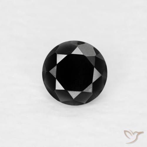 0.07ct Naturel Noire Diamant, Tour, Opaque