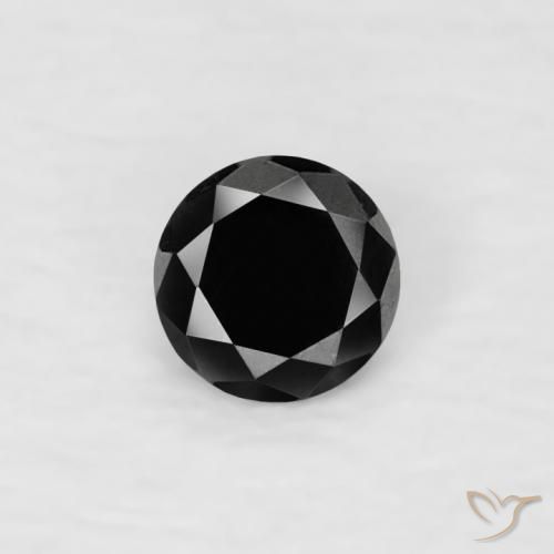 0.07ct Naturel Noire Diamant, Tour, Opaque