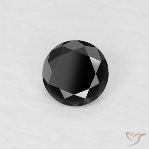 Diamant Noire naturelle Tour, 0.07 ct, Opaque