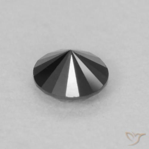 Diamant Noire naturelle Tour, 0.07 ct, Opaque