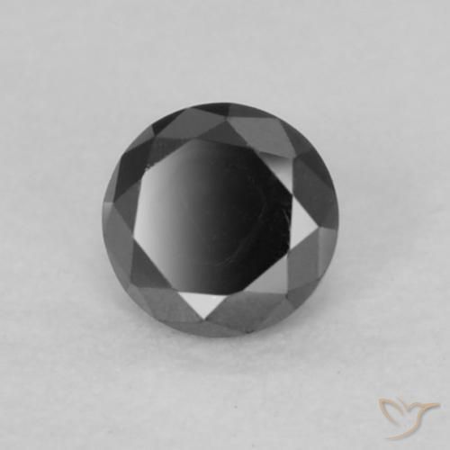 Diamant Noire naturelle Tour, 0.07 ct, Opaque