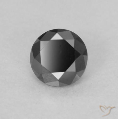 Diamant Noire naturelle Tour, 0.07 ct, Opaque