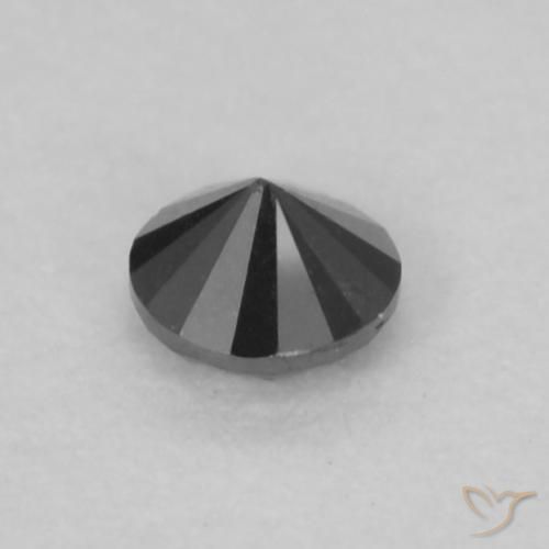 Diamant Noire naturelle Tour, 0.07 ct, Opaque