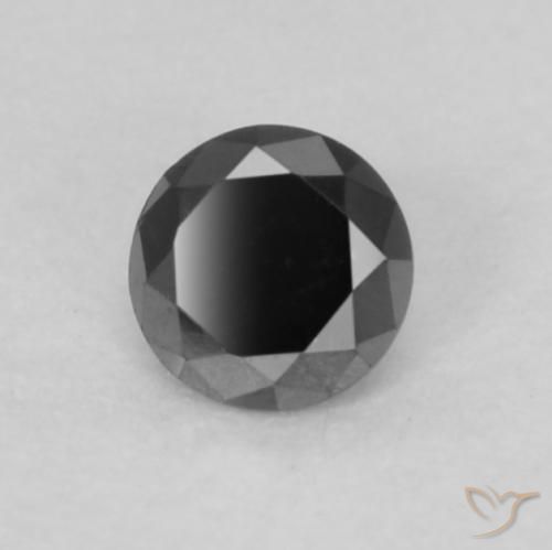 Diamant Noire naturelle Tour, 0.08 ct, Opaque
