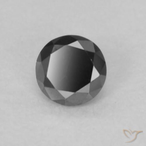 Diamant Noire naturelle Tour, 0.07 ct, Opaque
