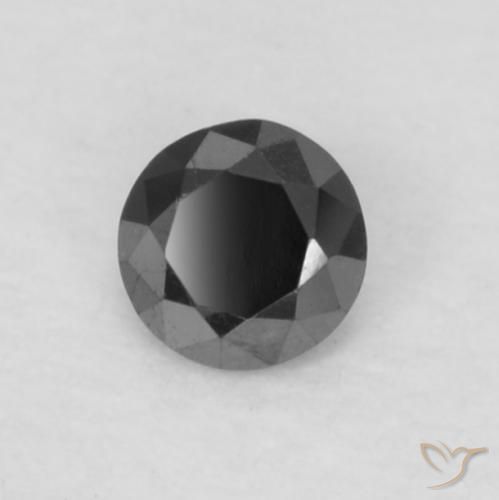 Diamant Noire naturelle Tour, 0.06 ct, Opaque