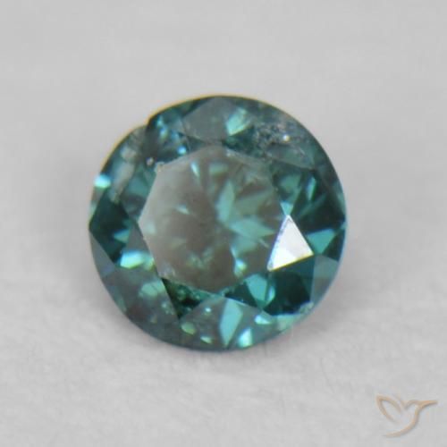 Diamant Vert naturelle Tour, 0.02 ct, VS-SI