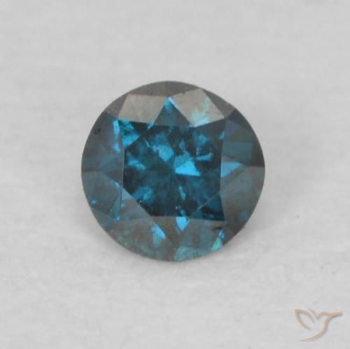 0.07ct Naturel Bleu Diamant, Tour, VVS-VS