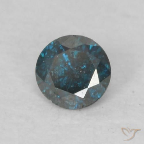 Diamant Bleu naturelle Tour, 0.07 ct, VS-SI