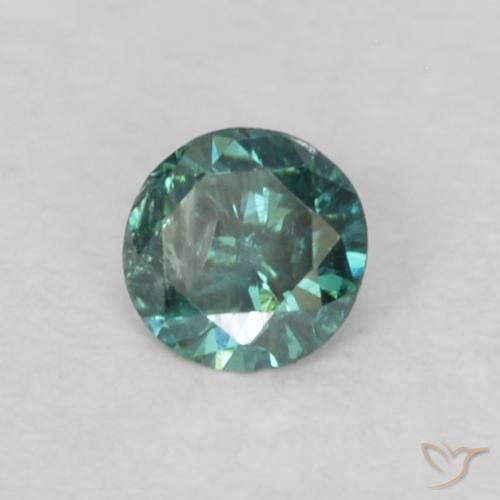 Diamant Vert naturelle Tour, 0.05 ct, VS-SI