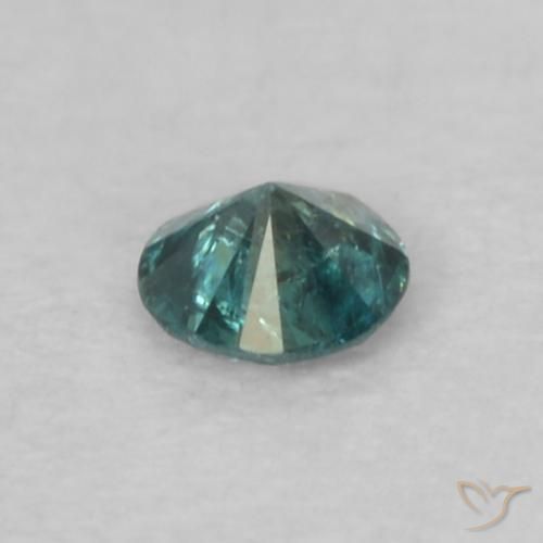 Diamant Vert naturelle Tour, 0.05 ct, VS-SI