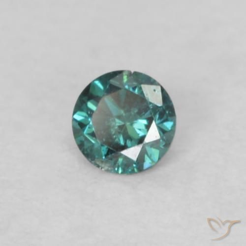 Diamant Vert naturelle Tour, 0.04 ct, VS-SI