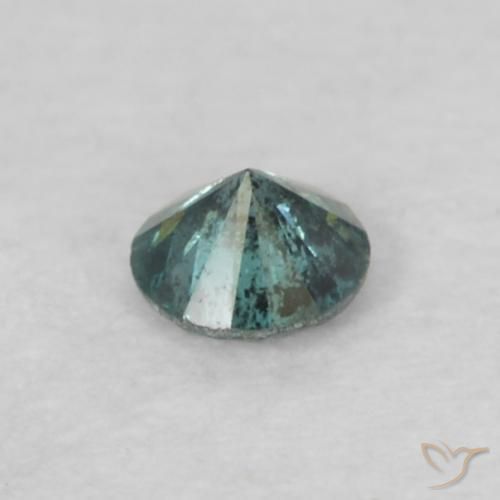 Diamant Bleu naturelle Coupe roude, 0.05 ct, VS-SI