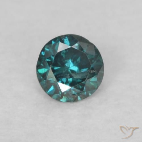0.05ct Naturel Bleu Diamant, Tour, VS-SI