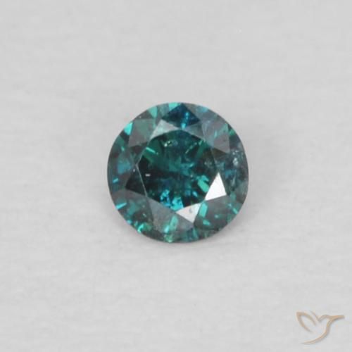 0.03ct Naturel Bleu Diamant, Tour, VS-SI
