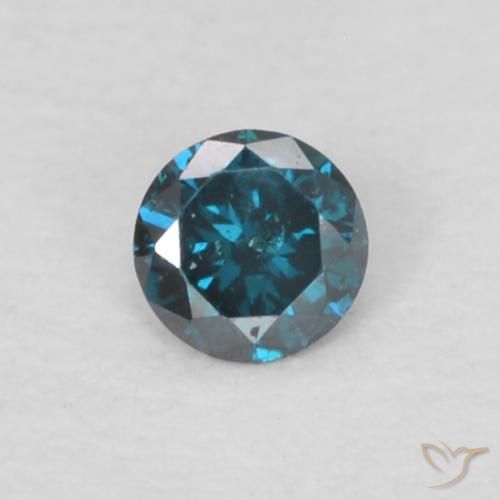 0.05ct Naturel Bleu Diamant, Tour, VS-SI