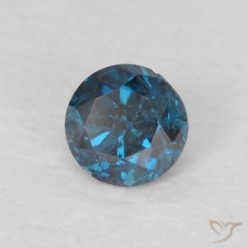Diamant Bleu naturelle Tour, 0.07 ct, VS-SI
