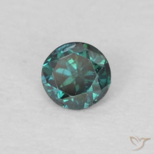 Diamant Vert naturelle Tour, 0.04 ct, VS-SI