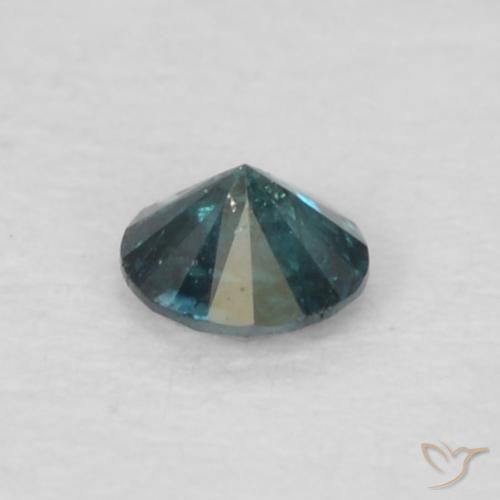 Diamant Vert naturelle Tour, 0.06 ct, VS-SI