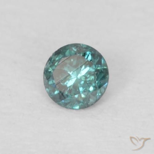 Diamant Vert naturelle Tour, 0.04 ct, VS-SI