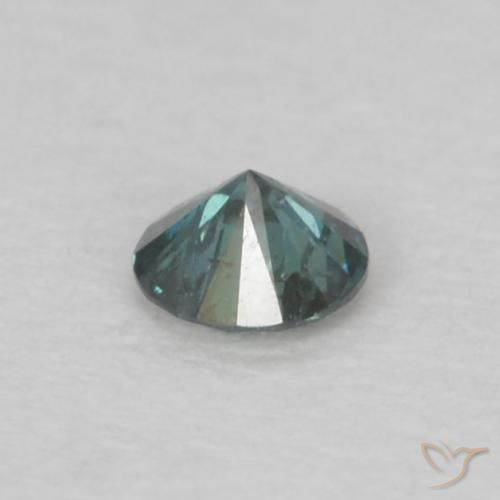 Diamant Vert naturelle Tour, 0.04 ct, VS-SI