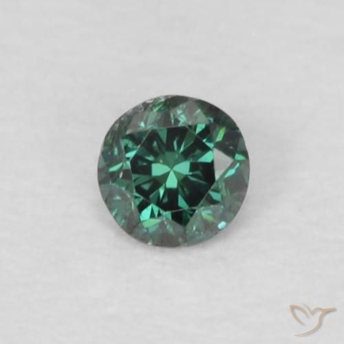 0.05ct Naturel Vert Diamant, Tour, VS-SI