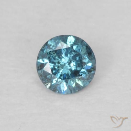 0.05ct Naturel Bleu Diamant, Tour, VS-SI