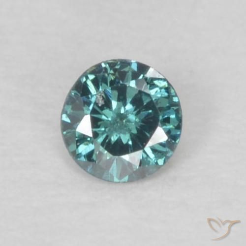 0.05ct Naturel Bleu Diamant, Tour, VS-SI