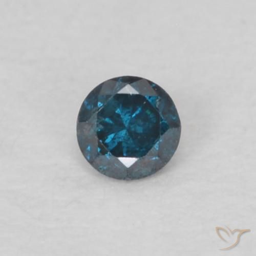 Diamant bleu de 0,04 carats à vendre, Diamant de coupe Diamant en vrac de l'Inde, Gemme naturelle, 2 mm, Photo A