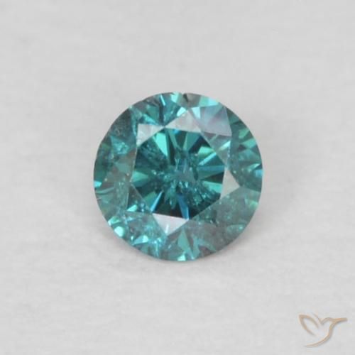 0.05ct Naturel Bleu Diamant, Tour, VS-SI