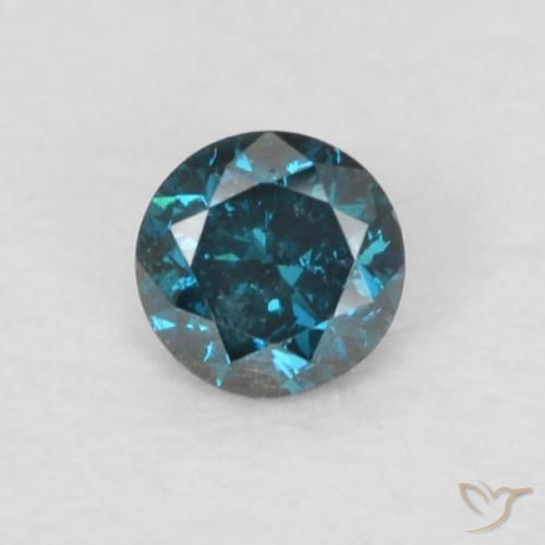0.06ct Naturel Bleu Diamant, Tour, VS